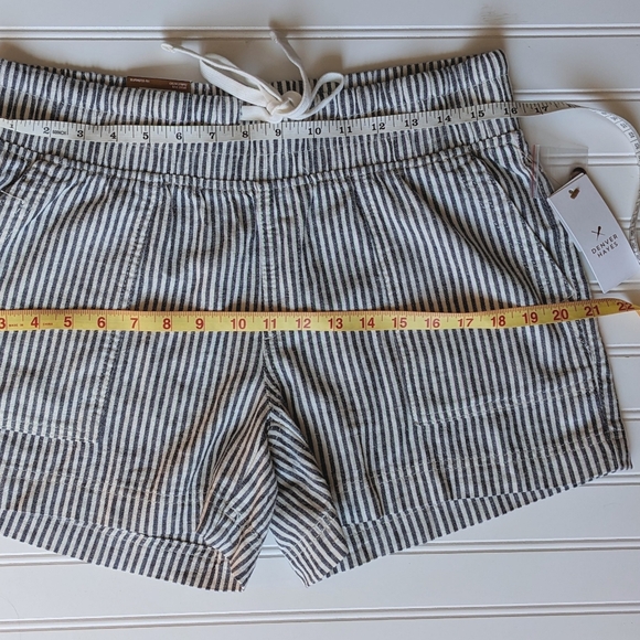 NWT Denver Hayes Linen Blend Striped Shorts - Picture 11 of 12